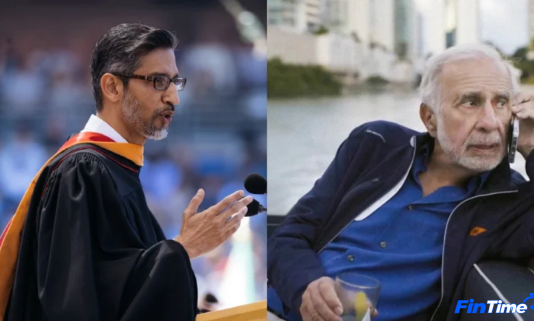 Sundar Pichai and Carl Icahn