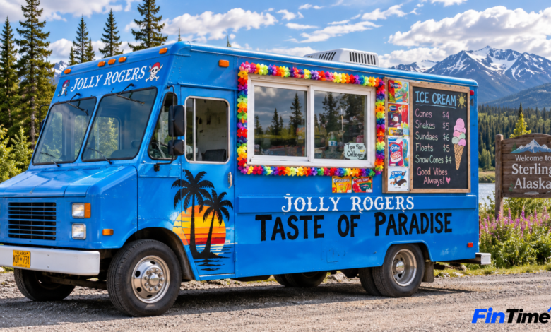 The Jolly Rogers Taste of Paradise Ice Cream Truck in Sterling AK
